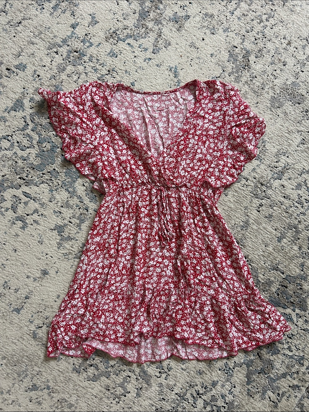 Red Floral Dress
